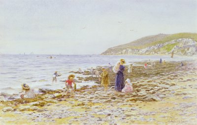 En la playa de Helen Allingham